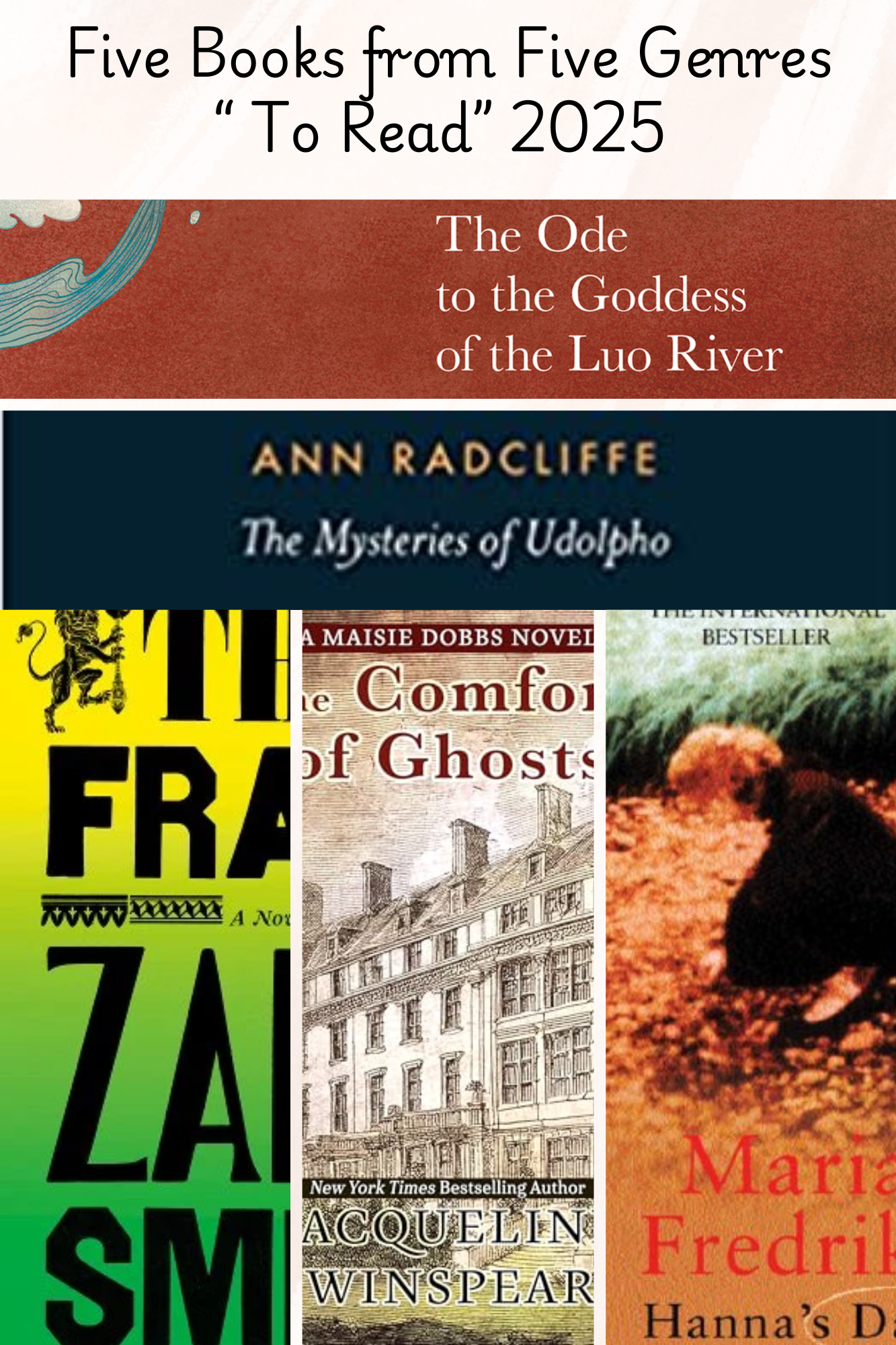 Five Books from Five Genres “to Read” in 2025