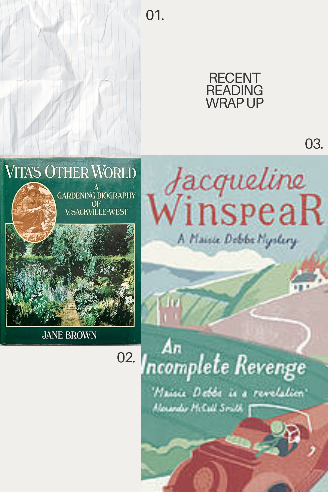 Recent Reading Wrap Up